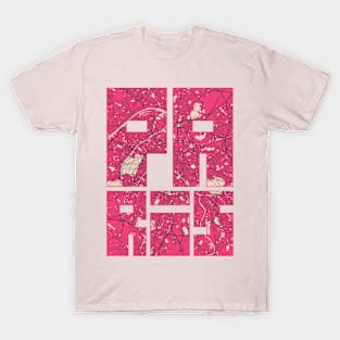 Paris, France - Blossom City Map Typography - Blossom T-Shirt